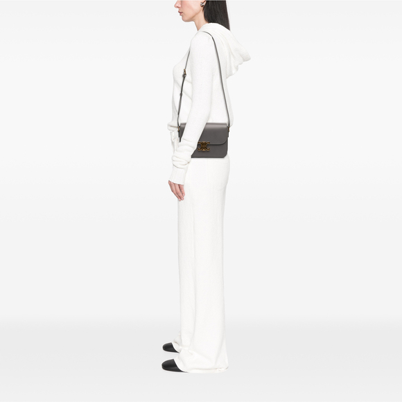 Pre-Loved Celine Classique Shiny Calfskin Triomphe Crossbody - Picture 11 of 11